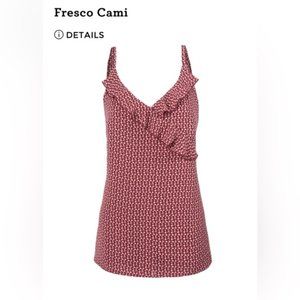 Cabi #4186 Maroon Fresco Cami Size Large